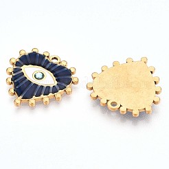 Placcatura ionica (ip) 304 ciondoli in strass smaltati in acciaio inossidabile&nbsp;STAS-T064-56B