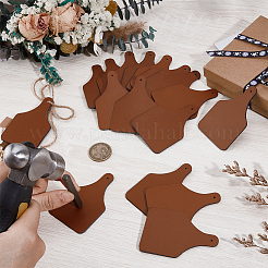100 Stück rechteckige Etiketten aus PU-Leder&nbsp;DIY-OC0014-27B