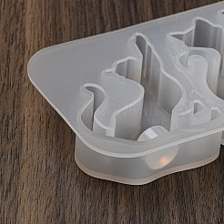 Moldes de silicona para colgantes de llaveros con forma de gato&nbsp;SIL-B074-01C
