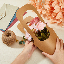 Sacchetti regalo di fiori di carta kraft&nbsp;AJEW-WH0165-48