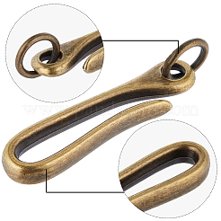 6 pz fermagli a gancio in lega in stile tibetano&nbsp;FIND-CP0003-29AB