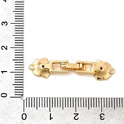 Messing Micro Pave klare Zirkonia Falte über Verschlüsse&nbsp;X-KK-C075-32G