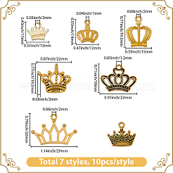 70pcs 7 Arten Legierungsanhänger&nbsp;FIND-BM0001-47