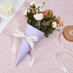 20 Yards Polyesterband mit Goldprägung und Aufdruck „Happy Birthday to You“&nbsp;OCOR-WH0082-243B