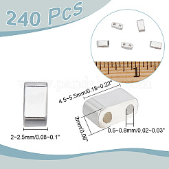 240 pièce de perles de rocaille en verre galvanisé&nbsp;SEED-NB0002-06B