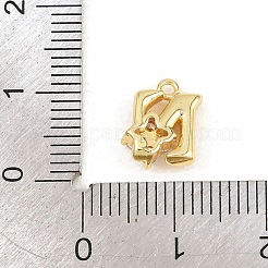 Breloques en laiton zircon cubique transparent&nbsp;KK-Z151-18G-N