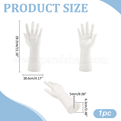 PP-Kunststoff-Mannequin-Uhrenständer für die rechte Hand&nbsp;ODIS-WH0070-12B