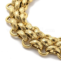 Bracciali a catena in acciaio inossidabile 304&nbsp;BJEW-P315-01B-G