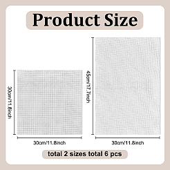 2 Stile Baumwolle/Polycotton Kreuzstichstoff&nbsp;DIY-AR0004-87