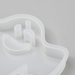 Moules de statue en silicone pour pendentif fantôme d'halloween&nbsp;DIY-P006-50