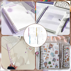 4 funda para cuaderno de hojas sueltas de PVC de 4 colores&nbsp;AJEW-FG0004-88B