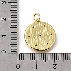 Pendentifs avec zircon cubiques à micro-pavés en laiton&nbsp;KK-U072-31G