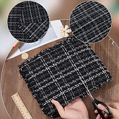 Tartan-Chemiefasergewebe&nbsp;DIY-WH0591-521B