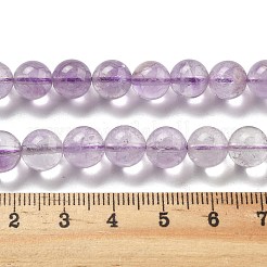 Natürliche runde Perlenstränge aus Lavendel-Amethyst&nbsp;G-L411-12-8mm