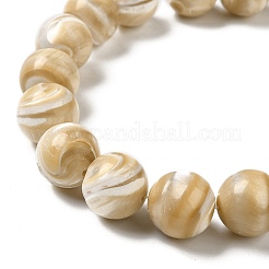 Brins de perles de coquillages naturels de troca&nbsp;SHEL-K006-18A