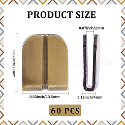 60 pince de fixation en alliage pour sac&nbsp;FIND-CP0004-01