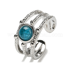 Verstellbare Ringe aus natürlichem Apatit&nbsp;RJEW-K269-10P-09