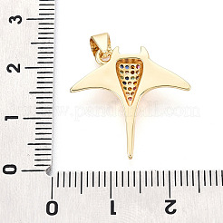 Ottone micro spianare pendenti zirconi&nbsp;KK-T080-12G