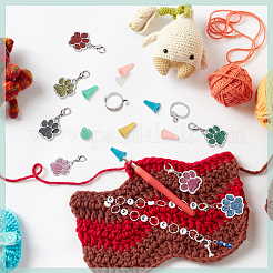 DIY-Strickwerkzeugsets mit Hundepfotenabdruck&nbsp;HJEW-NB00075