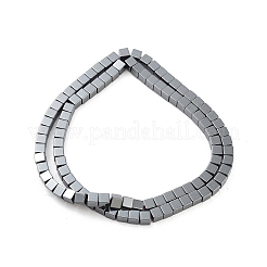 Klasse AA Unmagnetisches synthetischen Hämatit Würfel Perlen Stränge&nbsp;G-F161-11C