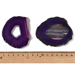 Natürliche Druzy-Achat-Scheiben-Cabochons&nbsp;G-F826-E04