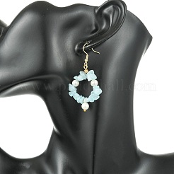 Pierre naturelle perles pendentif Boucles d'oreilles&nbsp;EJEW-JE07215
