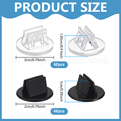 120 Stück 2 Stile Acryl-Namenskartenhalter&nbsp;ODIS-FG0002-10