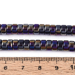 Fili di perline di vetro trasparente placcato ab colore&nbsp;GLAA-T026-3x6mm-T11