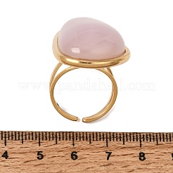 Anelli aperti a bracciale in resina con pietre preziose artificiali&nbsp;RE-CBA09F0-01G-01