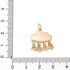Ottone micro spianare pendenti zirconi&nbsp;KK-D263-07G