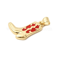 Pendentifs d'émail en laiton &nbsp;KK-H267-117G-04