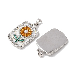 Pendentifs d'émail en laiton &nbsp;KK-C143-49P