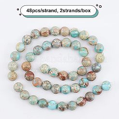 Natürliche regalite / imperial jasper / sea sediment jasper beads stränge&nbsp;G-OC0001-05