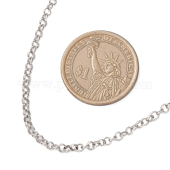 3 mm starke Rolo-Kettenhalsketten aus 304er Edelstahl&nbsp;NJEW-JN05622-01