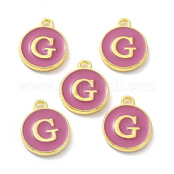 Charms smaltati in lega placcati oro&nbsp;ENAM-XCP0001-13G