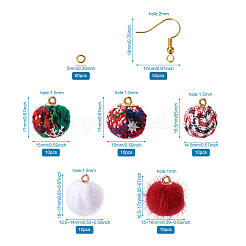 DIY Weihnachtsstil Ohrring machen Kits&nbsp;DIY-TA0008-88