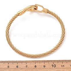 Bracelets manchettes en acier inoxydable 304 avec fermoirs en S pour femmes&nbsp;SA-CBA2192-02G