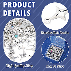 64 pz 10 stili pendenti in lega di zinco in stile tibetano&nbsp;FIND-TA0009-14