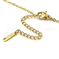Collane con ciondolo in acciaio inossidabile 304&nbsp;NJEW-Z025-03G