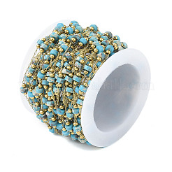Catene in acciaio inossidabile placcate ionica (ip) 304&nbsp;AJEW-Q150-05G-01