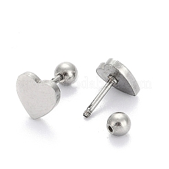 Anlaufgeschützte 201 Edelstahl Barbell Knorpel Ohrringe&nbsp;EJEW-R147-41