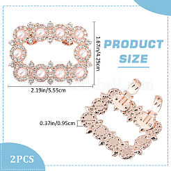 Décoration de chaussures en alliage strass&nbsp;FIND-GF0006-01B-RG
