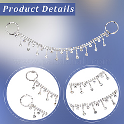 2 cadena decorativa para zapatos con diamantes de imitación de hierro y resina.&nbsp;DIY-CY0002-48