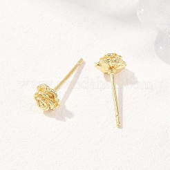 Clous d'oreilles en laiton&nbsp;EJEW-P346-01C-G