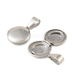 Pendentifs médaillons en acier inoxydable 316&nbsp;STAS-K321-11A-P