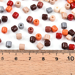 Perline di semi di vetro di colori opachi&nbsp;SEED-N007-17B