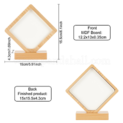Mdf board wärmeübertragungsrohlinge fotorahmen&nbsp;DIY-WH0204-74