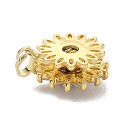 Pendentifs en laiton zircon cubique transparent&nbsp;ZIRC-I055-02G