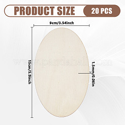 Unfertiges Rohholz für Malkunst&nbsp;WOOD-WH0048-18A