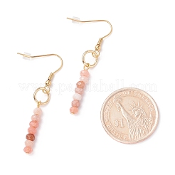Pendientes de jade natural de Malasia teñidos cuelgan pendientes&nbsp;EJEW-JE04709-05